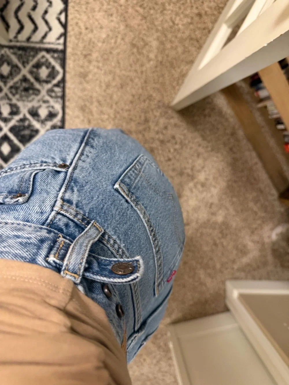 Levi's bowed jeans